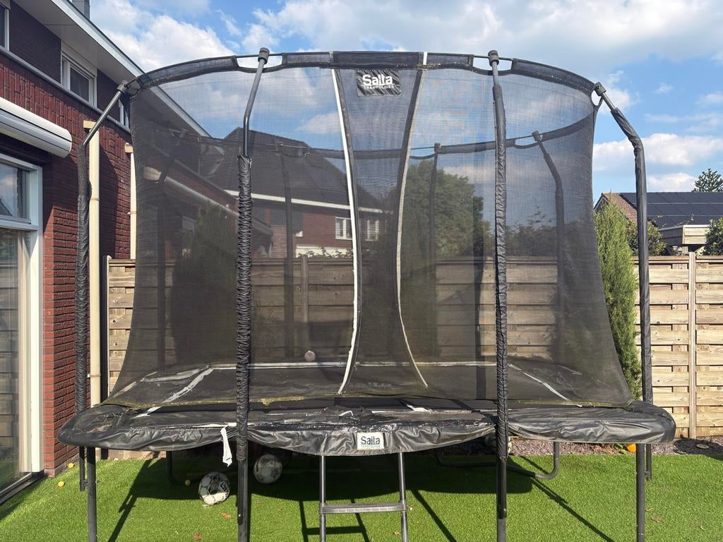 Salta rechthoekige trampoline 3x2m met veiligheidsnet, Cd's en Dvd's, Cd's | Hiphop en Rap, Ophalen, Gebruikt