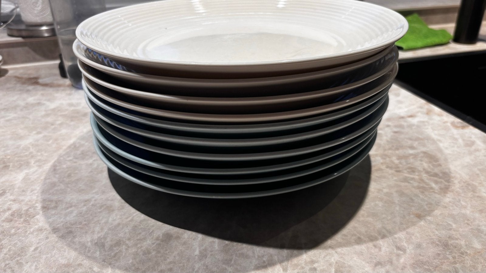 Royal Doulton Gordon Ramsay Maze dinerborden - 10 stuks, Ophalen, Gebruikt, Overige merken, Bord(en)