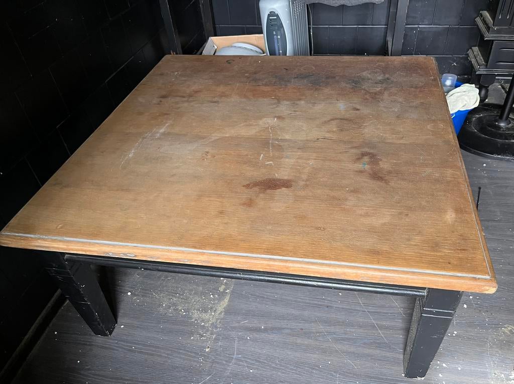 Landelijke salontafel, Huis en Inrichting, Tafels | Eettafels, 100 tot 150 cm, Zo goed als nieuw, Rechthoekig, 50 tot 100 cm