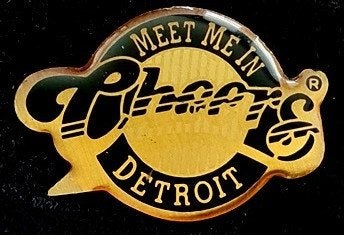 Meet me in Cheers Detroit pin, Verzenden, Nieuw, Stad of Land, Speldje of Pin