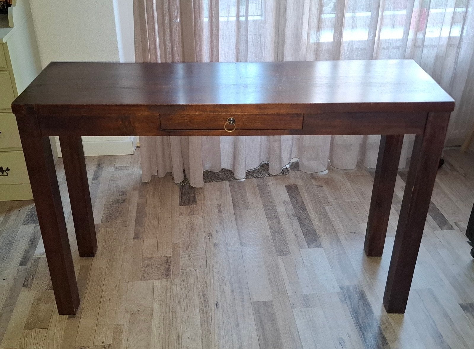 Houten sidetable / tafel met lade, Ophalen, Gebruikt, Klassiek, Tot twee personen
