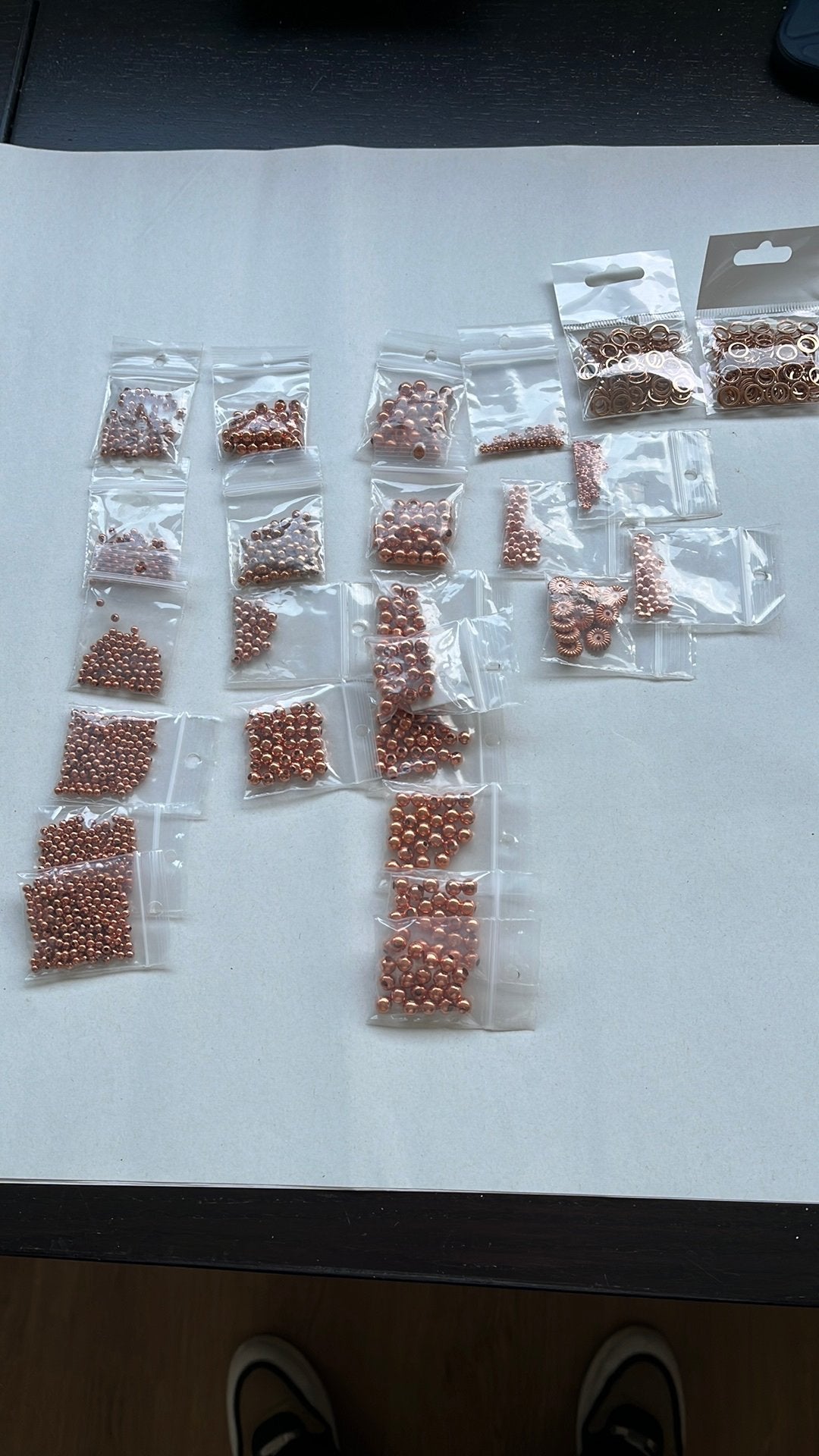 Rose gouden kraaltjes, Ophalen of Verzenden, Nieuw