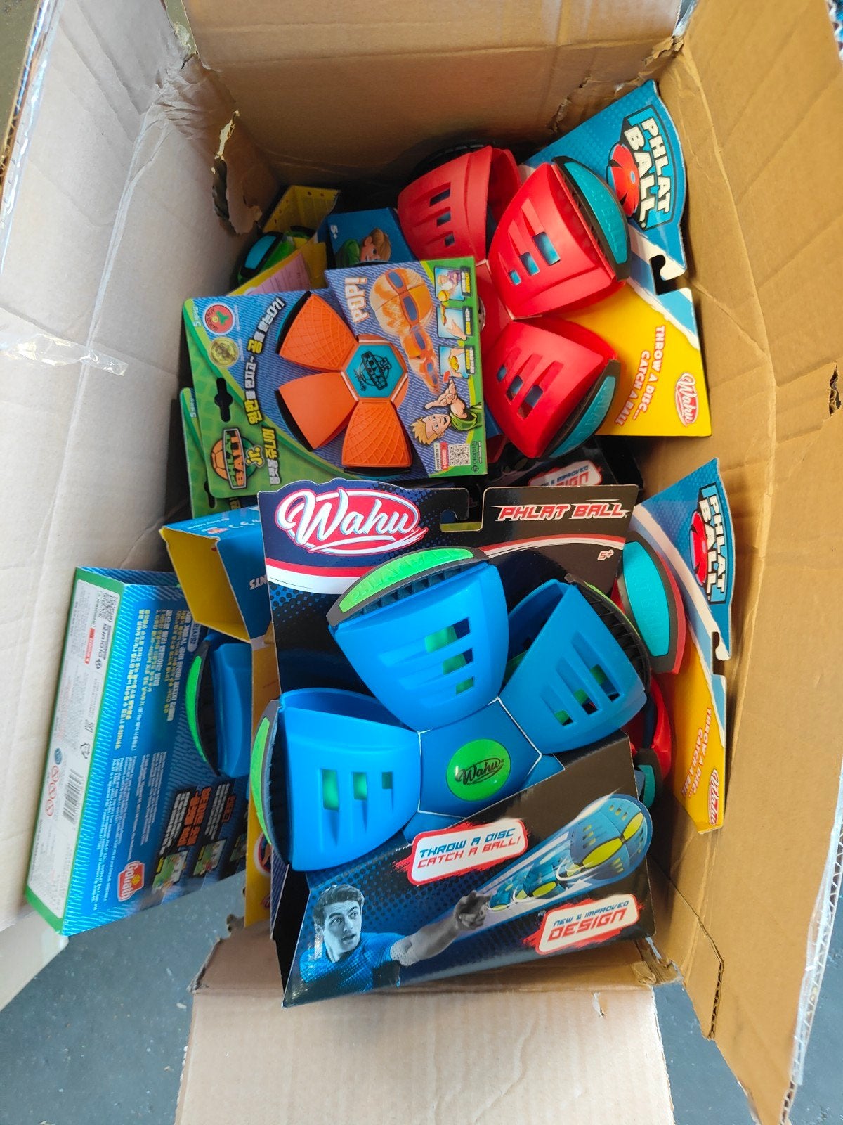 Partij 12x Wahu Phlat Ball - Frisbee die verandert in bal, Ophalen of Verzenden, ., ., .