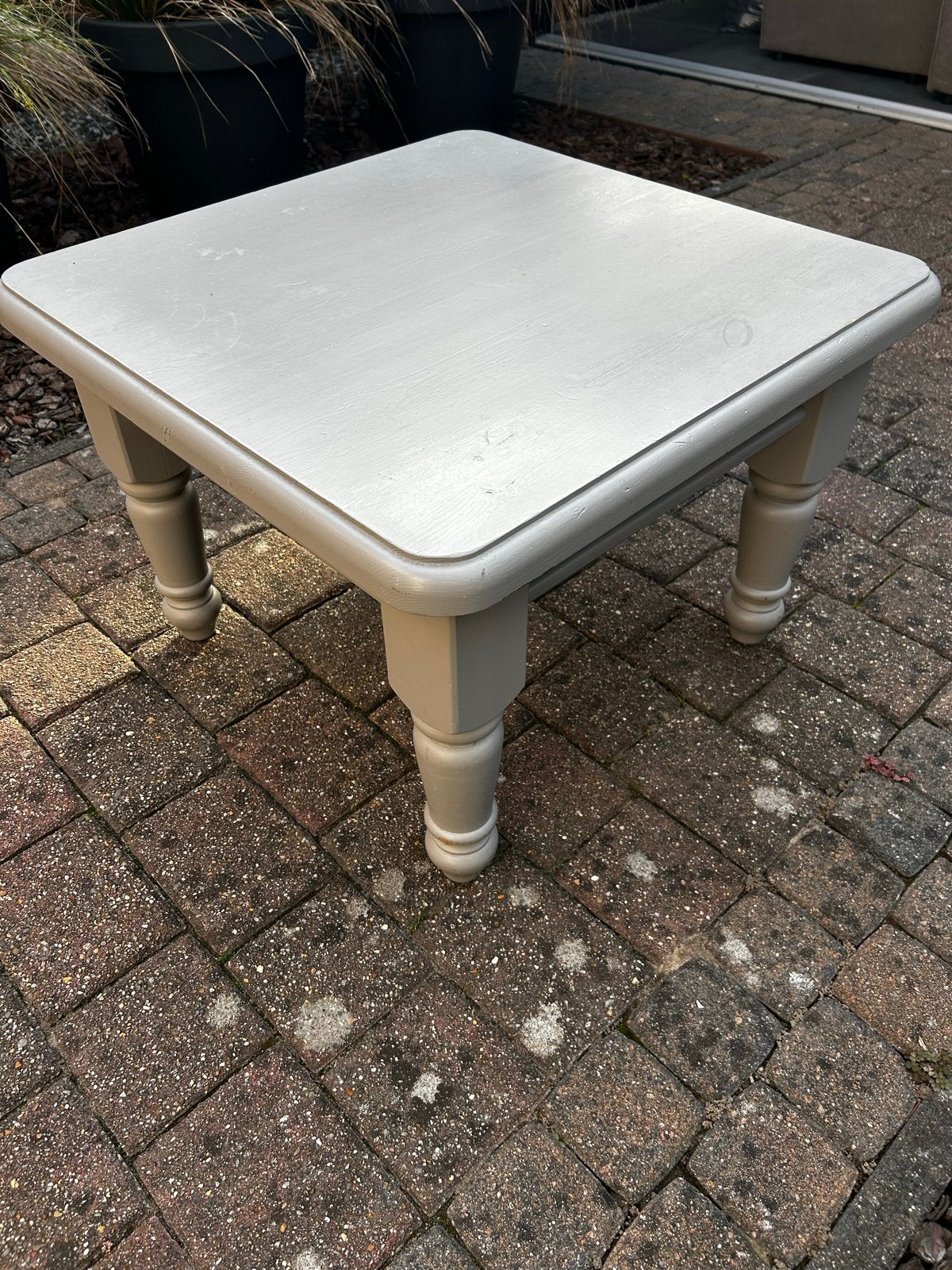 GRATIS vierkante salontafel, Huis en Inrichting, Tafels | Salontafels, Ophalen, Gebruikt, 50 tot 100 cm, Vierkant