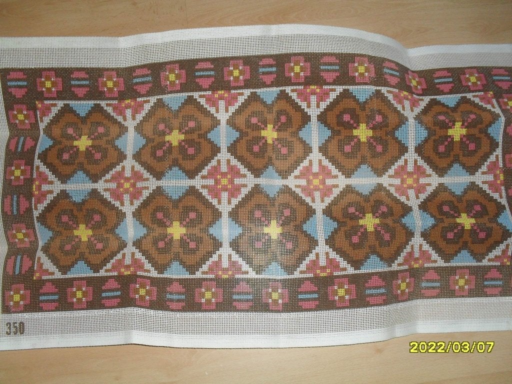 NIEUW Voorbedrukt stramien Abstract 350. Verkoop DMC garens, Ophalen of Verzenden, Nieuw, Handborduren, Onderdeel of Toebehoren