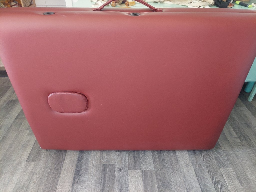 vidaXL Massagetafel, inklapbaar, 3 zones, wijnrood, Ophalen of Verzenden, Gebruikt, Massagetafel