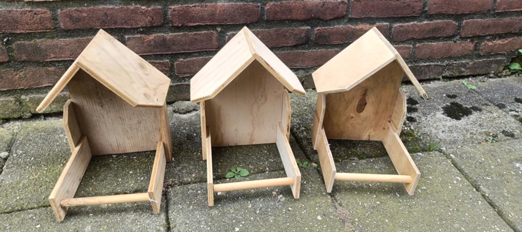 Nestkapel voor bv wildzang, goudvink, Ophalen of Verzenden, Nieuw, Hout, Broedkooi of Kweekkooi