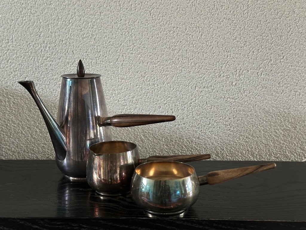Verzilverd koffie set, Antiek en Kunst, Verzenden