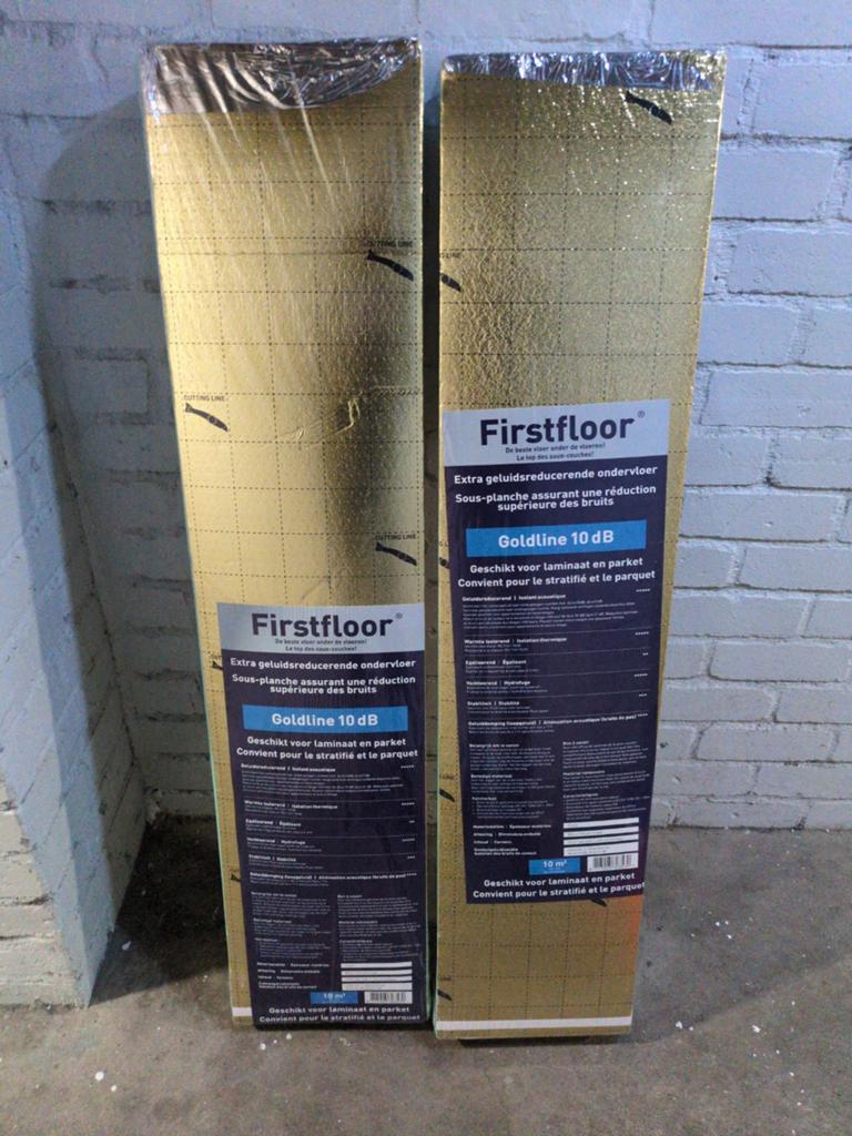 Firstfloor Goldline 10dB ondervloer 20m2, Ophalen