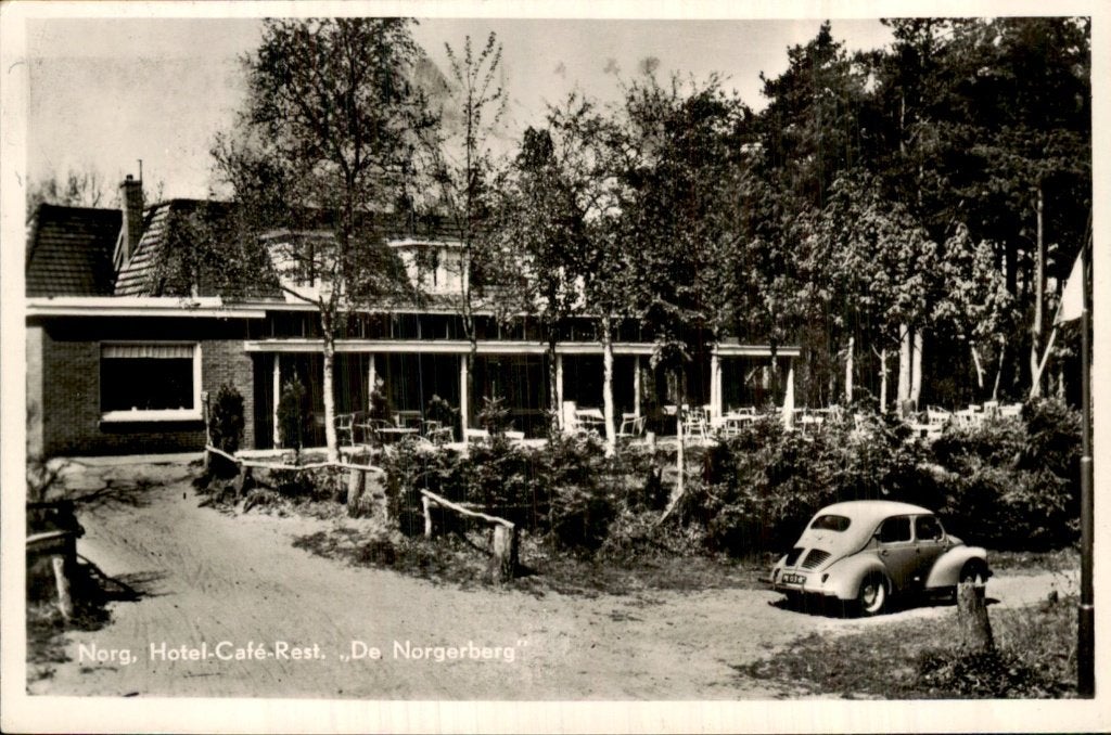 Norg - Hotel-Café-Rest. - De Norgerberg, Ophalen of Verzenden, 1940 tot 1960, Gelopen, Drenthe