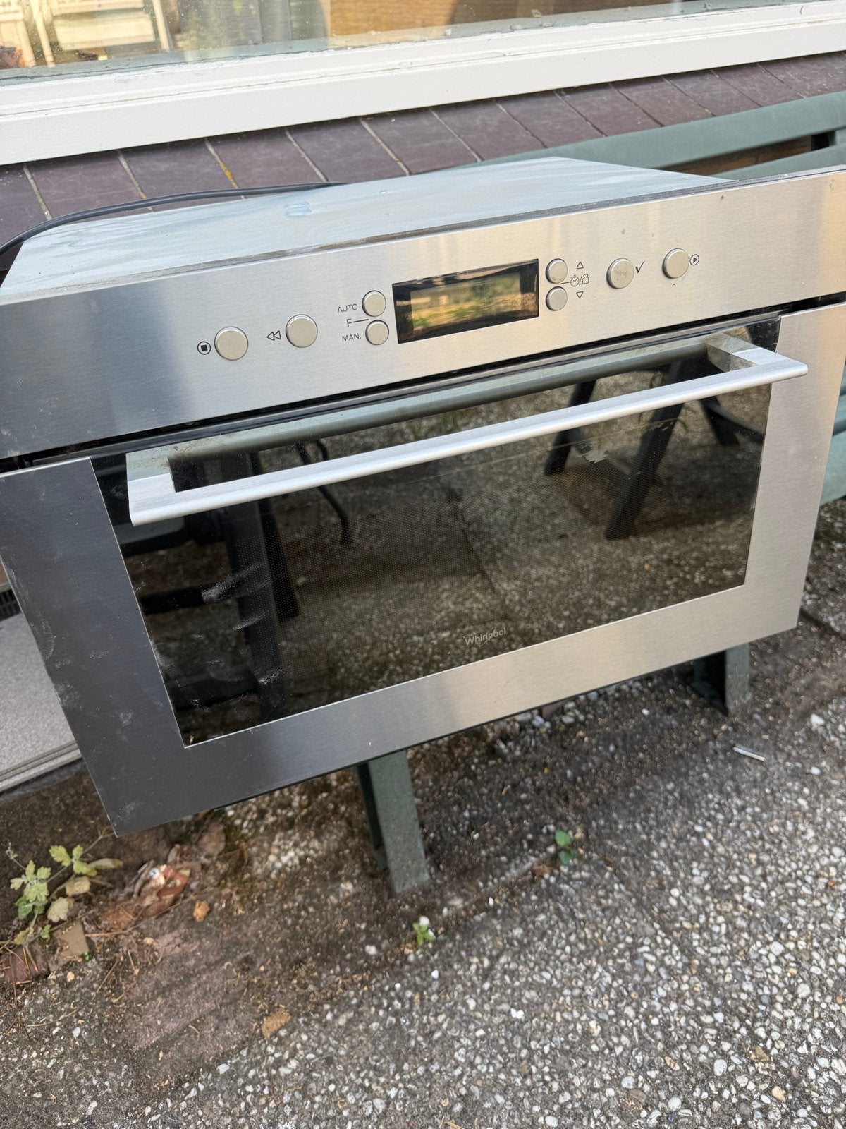 Whirlpool AMW 755/IX Inbouw Combi-oven/Magnetron, Witgoed en Apparatuur, 45 tot 50 cm, Whirlpool, Gebruikt, Ophalen of Verzenden