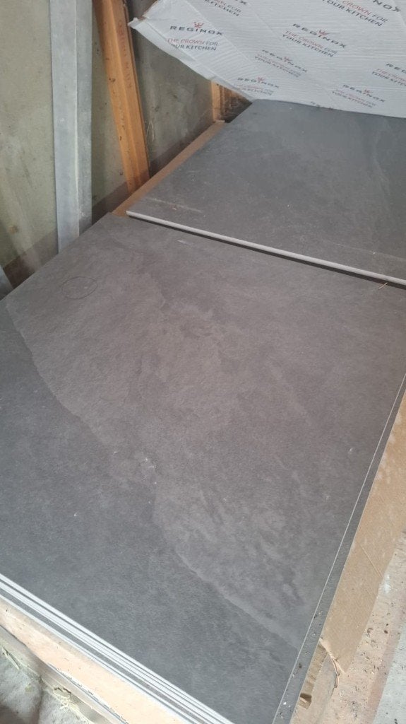 Antraciet tegels, Doe-het-zelf en Verbouw, Tegels, Ophalen, 60 cm of meer, Nieuw, 10 m² of meer