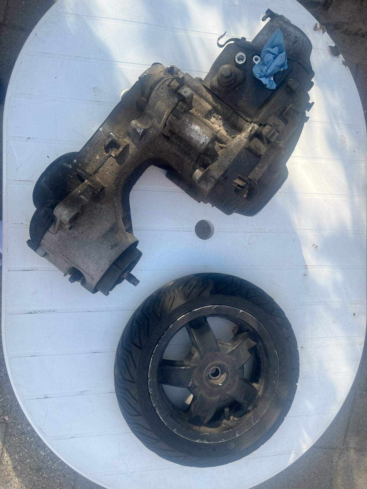 Zip blok 80cc defect, Ophalen, Gebruikt, Blok, Piaggio