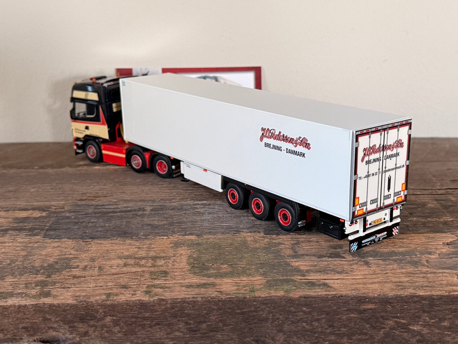 WSI - Scania 4 serie Pedersen, Verzenden, Zo goed als nieuw, Bus of Vrachtwagen, Wsi