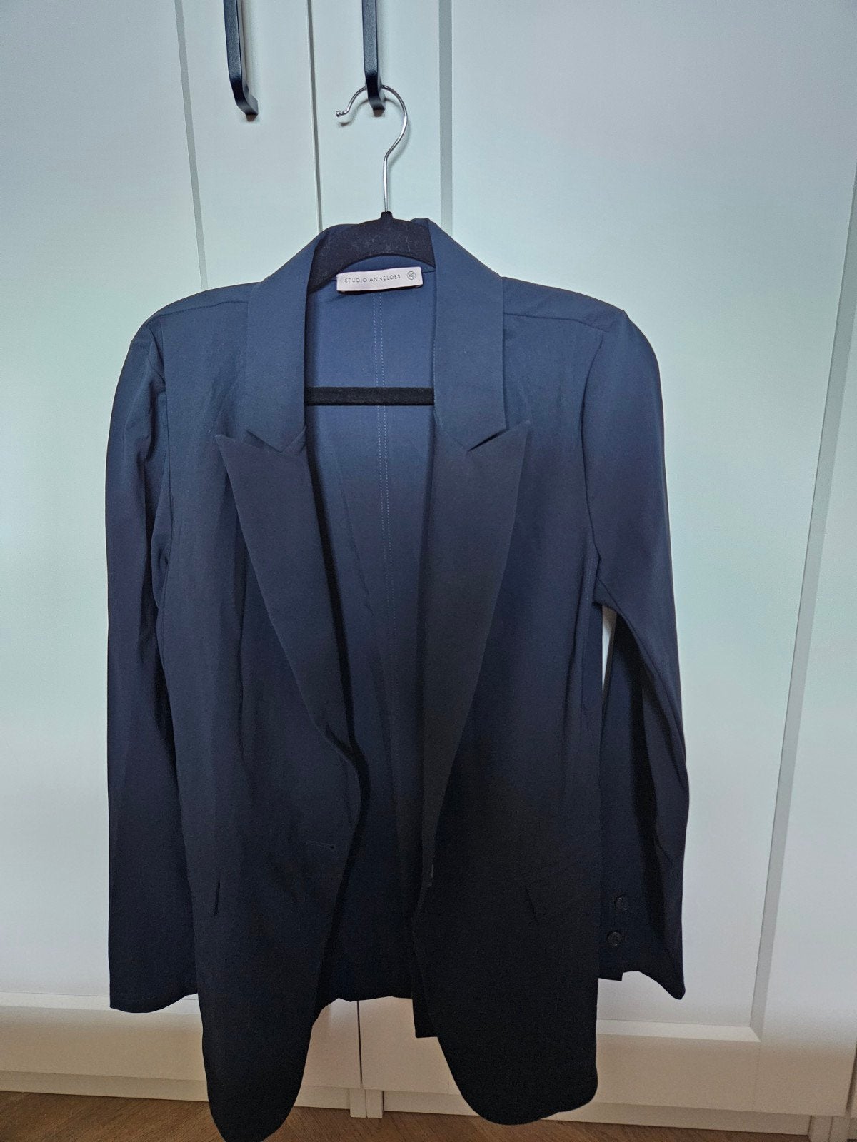Studio Anneloes blazer Fran donkerblauw - Maat XS, Kleding | Dames, Studio Anneloes, Blauw, Ophalen of Verzenden, Zo goed als nieuw
