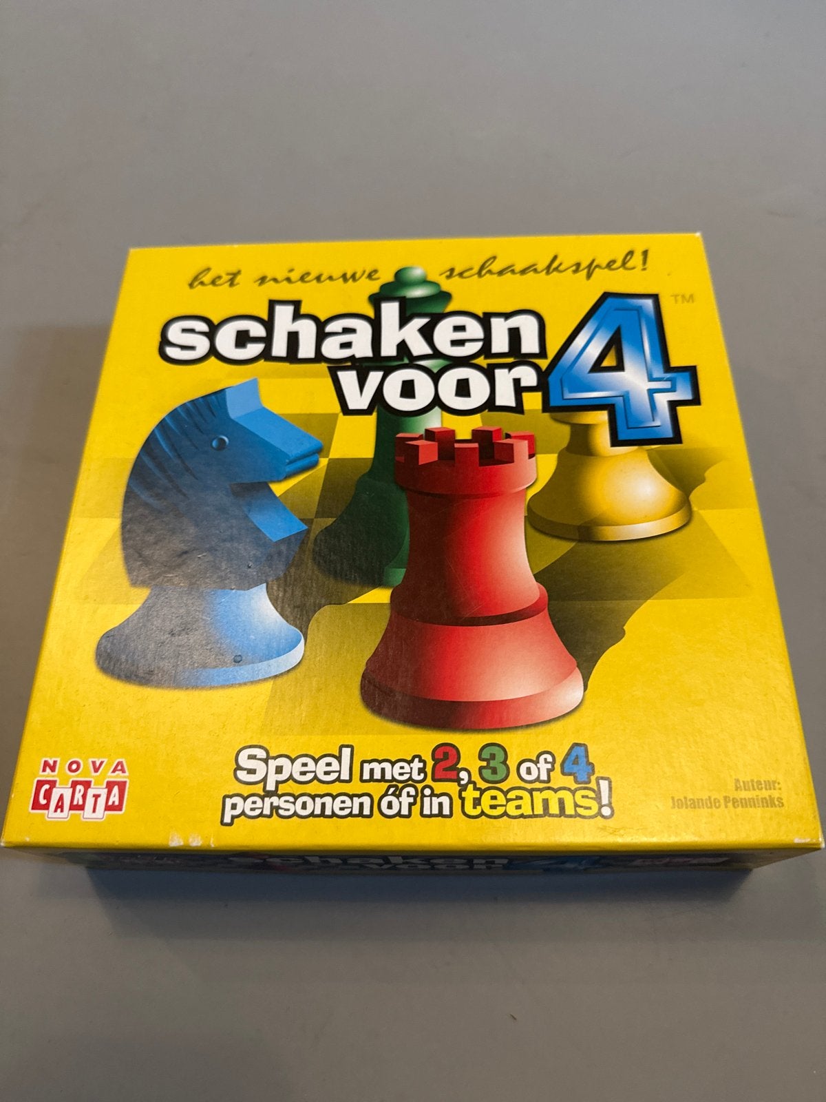 Schaken voor 4 - Zo goed als nieuw, Drie of vier spelers, Ophalen of Verzenden, Zo goed als nieuw