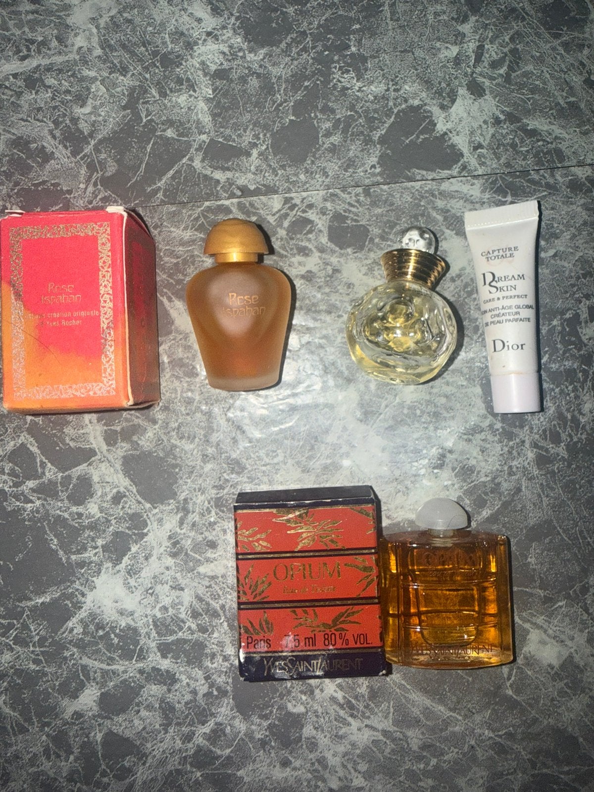 mini vintage parfums, ysl,dior, Ophalen of Verzenden, Zo goed als nieuw, Miniatuur