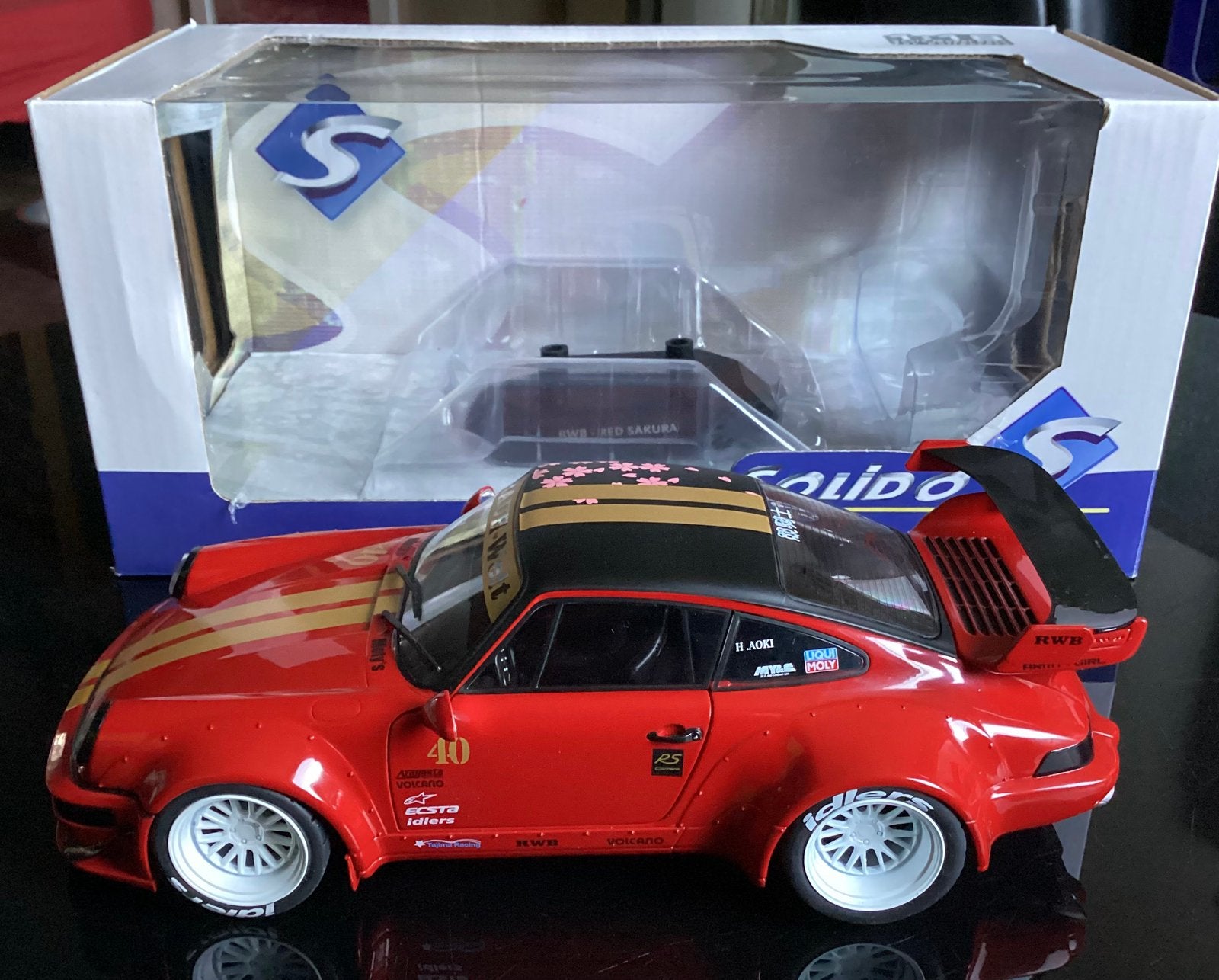 Porsche 911 Carrera RS RWB “Red Akura”, Ophalen of Verzenden, Zo goed als nieuw, Auto, Solido