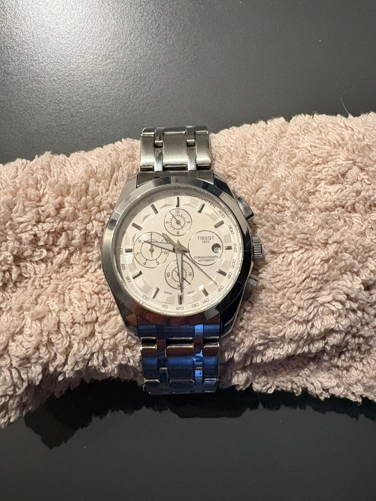 Tissot Couturier Automatic Chronograph, Ophalen of Verzenden, Zo goed als nieuw, Staal, Overige merken