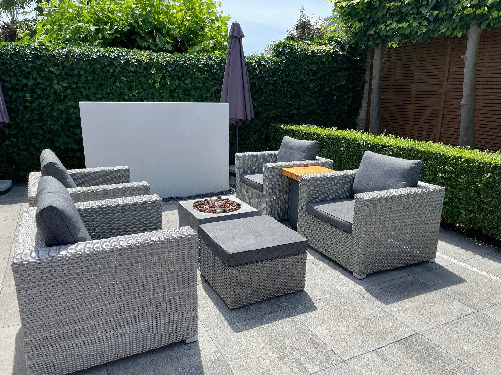 Complete luxe tuinset Intenso, Ophalen, 4 zitplaatsen, Stoel, Zo goed als nieuw