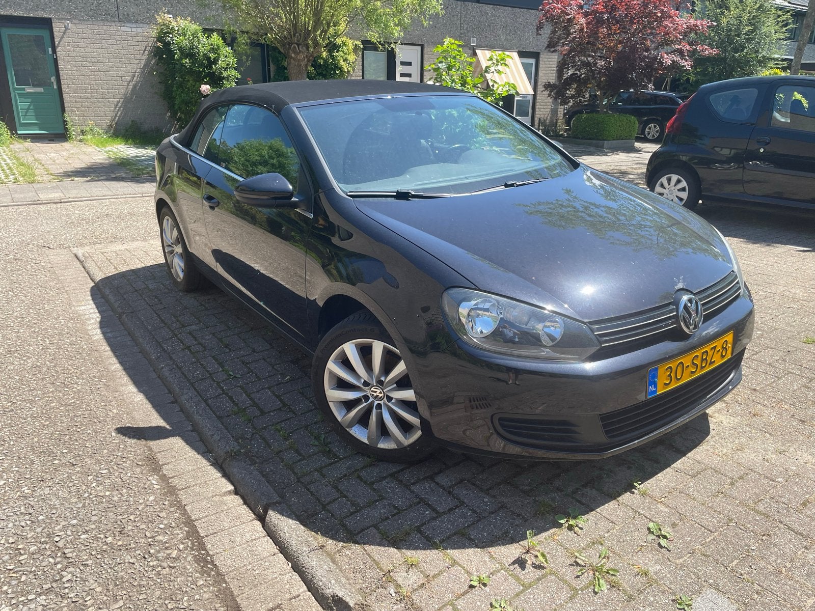Prachtige VW Golf Cabrio 1.2 TSI 105PK  2011, Voorwielaandrijving, Stof, 1321 kg, Zwart