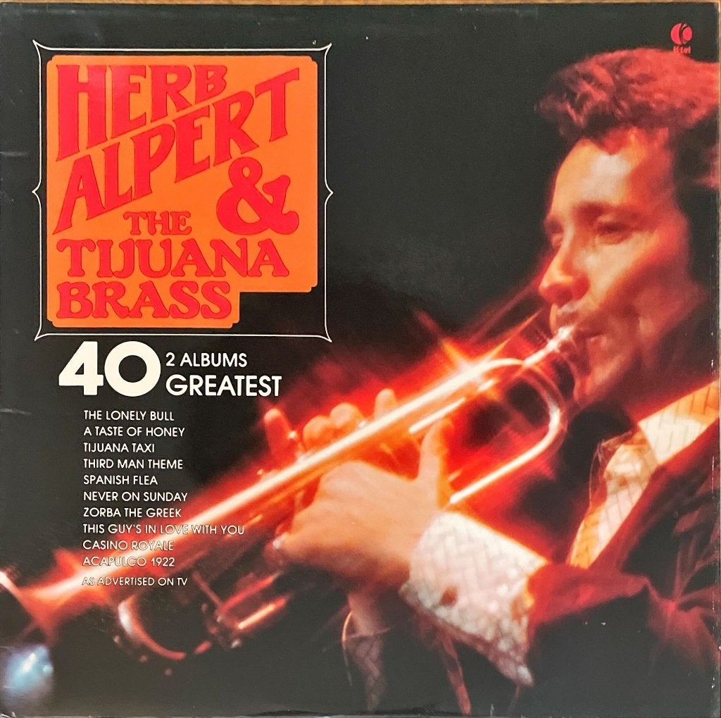 Herb Alpert & The Tijuana Brass – 40 Greatest, Cd's en Dvd's, Vinyl | Jazz en Blues, Ophalen, LP, Inclusief binnenhoes, Gebruikt