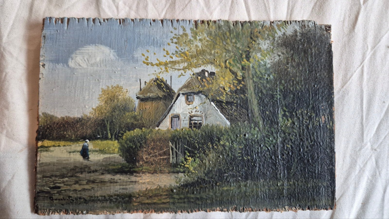 oud klein landschap, Ophalen of Verzenden