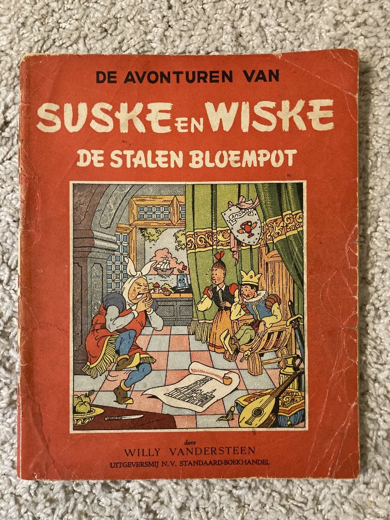 Suske en Wiske - De Stalen Bloempot - Nr. 11 - 1e druk, 1951, Eén stripboek, Ophalen of Verzenden, Gelezen