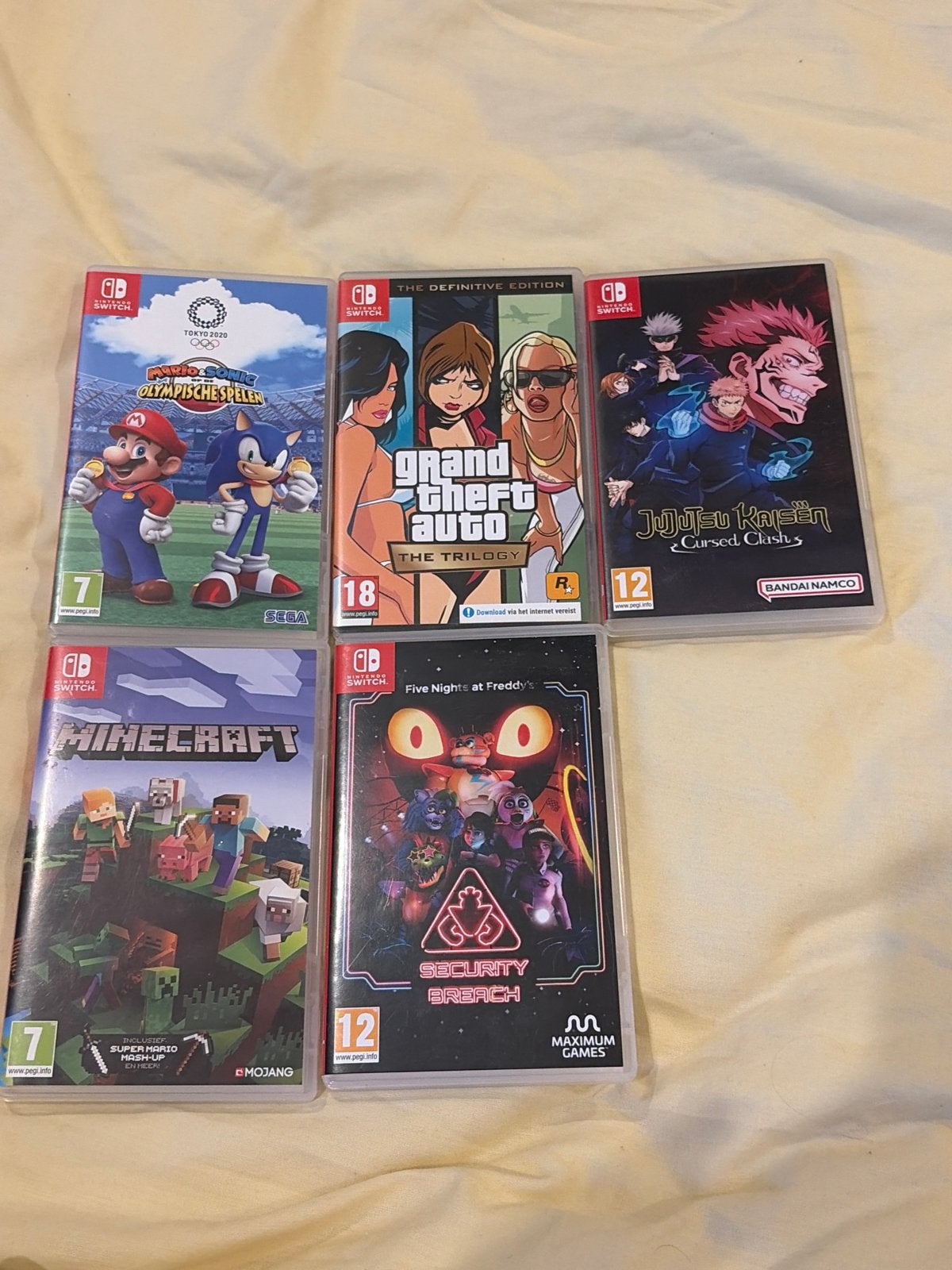 Nintendo Switch Games: Mario & Sonic, GTA, Minecraft, Jujuts, Vanaf 18 jaar, Overige genres, Eén computer, Ophalen of Verzenden