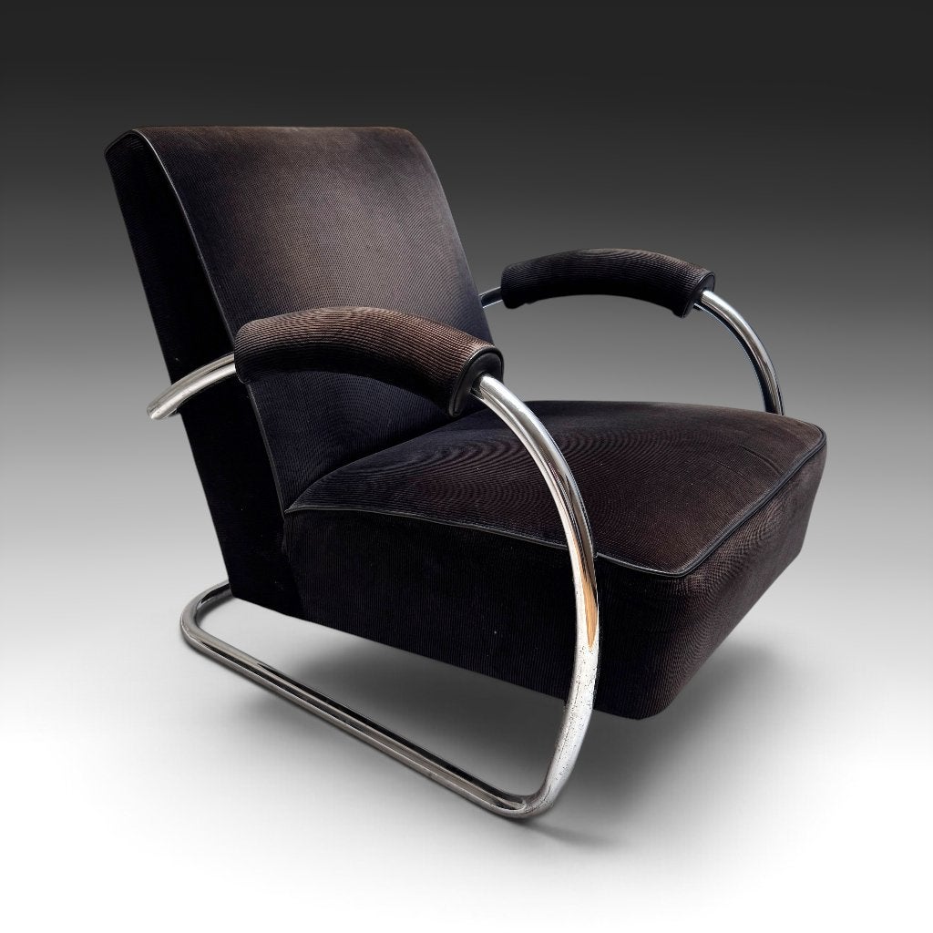 Originele Gispen 414 fauteuil – W.H. Gispen – jaren 30/40, Ophalen