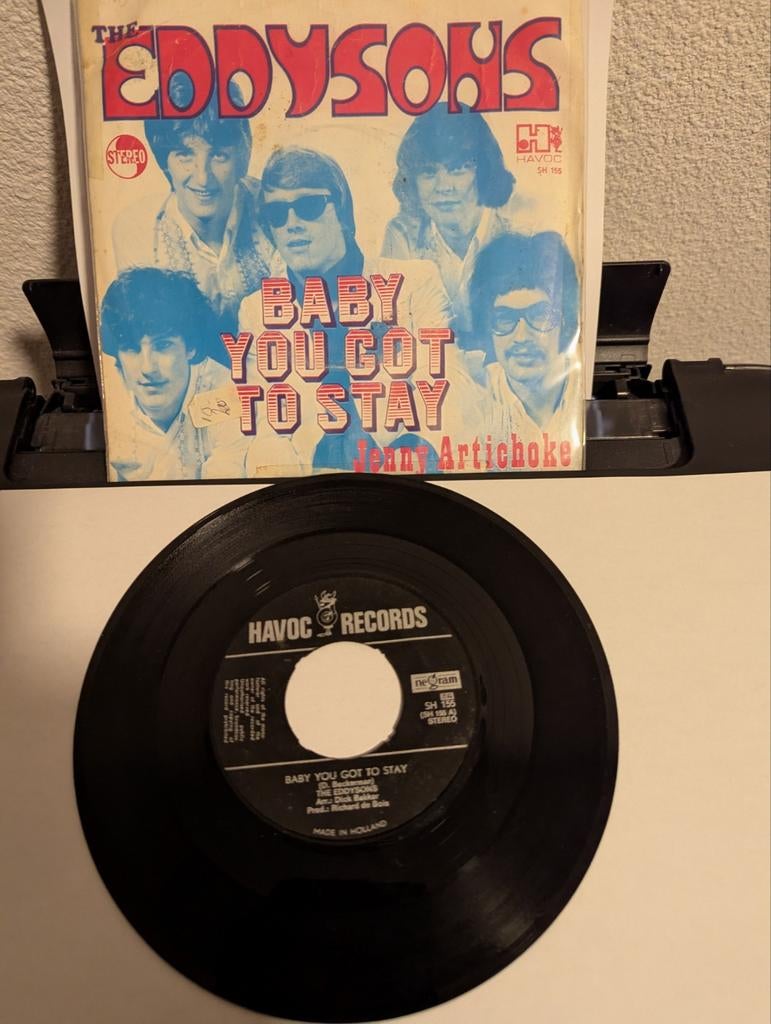 The Eddysons - Baby You got to stay ( vinyl single,), Cd's en Dvd's, Ophalen of Verzenden, Gebruikt, Pop, Single