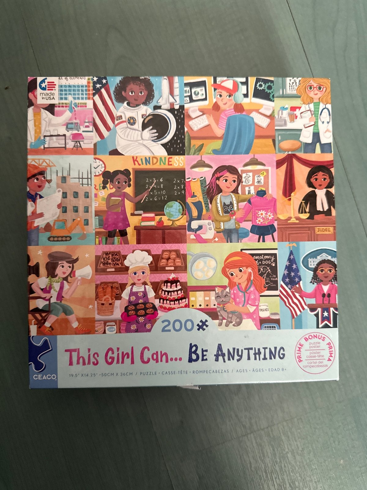 CEACO "This Girl Can... Be Anything" puzzel 200 stukjes, Ophalen of Verzenden, Meer dan 50 stukjes, Zo goed als nieuw, 6 jaar of ouder