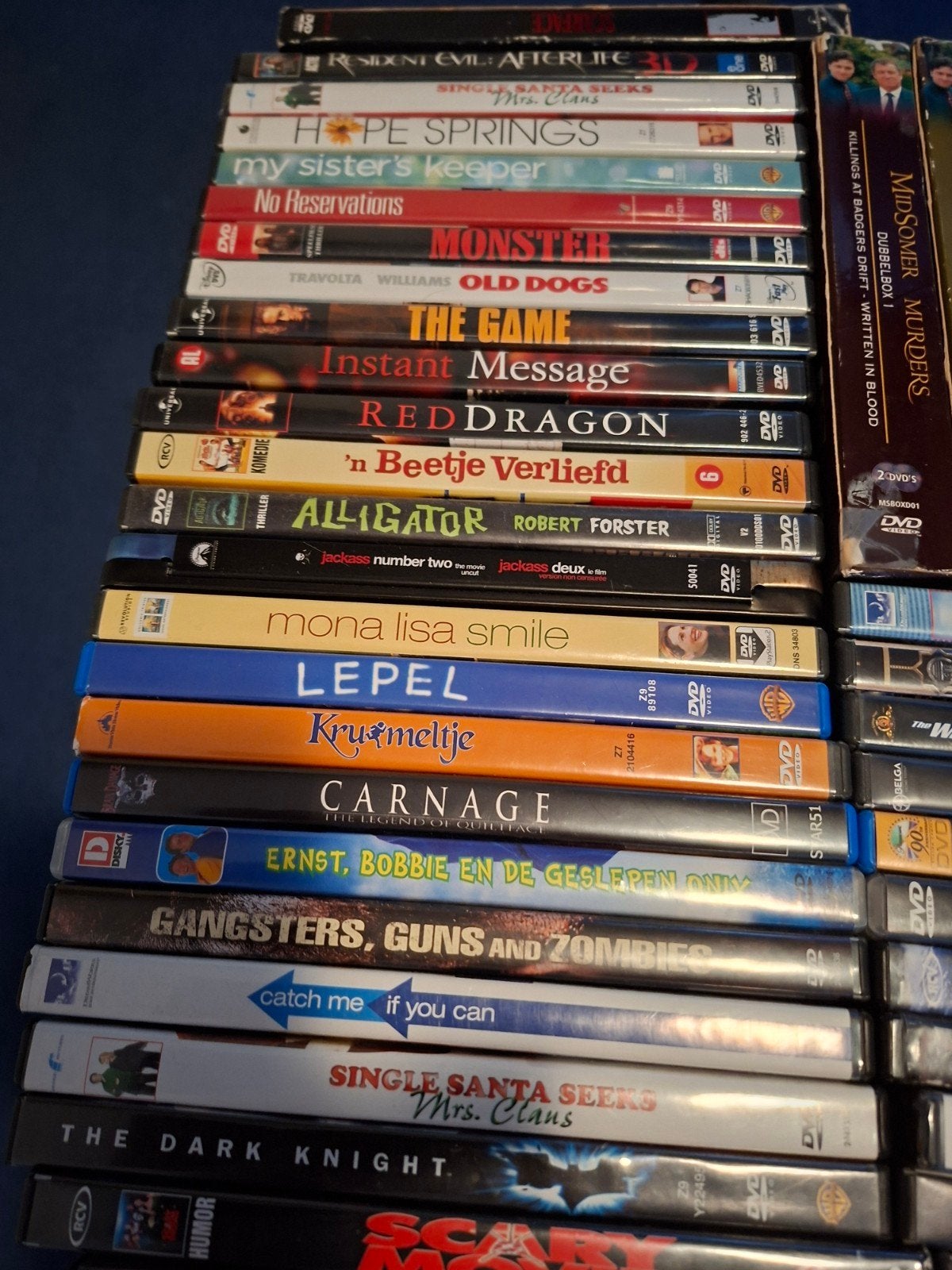 Doos met 39 dvd's en 15 dvd Boxen, Alle leeftijden, Ophalen, Zo goed als nieuw