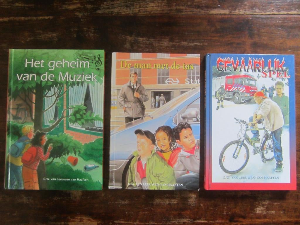 van Leeuwen van Haaften Gevaarlijk/man/geheim van de muziek, Boeken, Ophalen of Verzenden, Zo goed als nieuw, Fictie algemeen