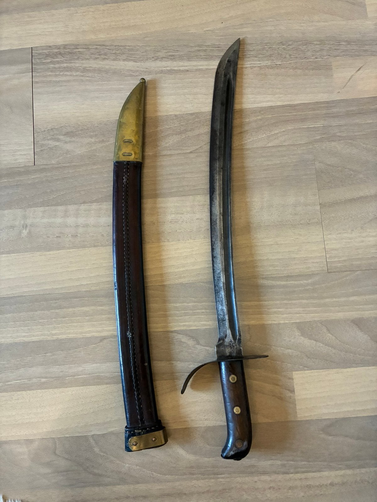Te koop mooie Hembrug heiho klewang, Verzamelen, Militaria | Algemeen, Ophalen, Overige soorten
