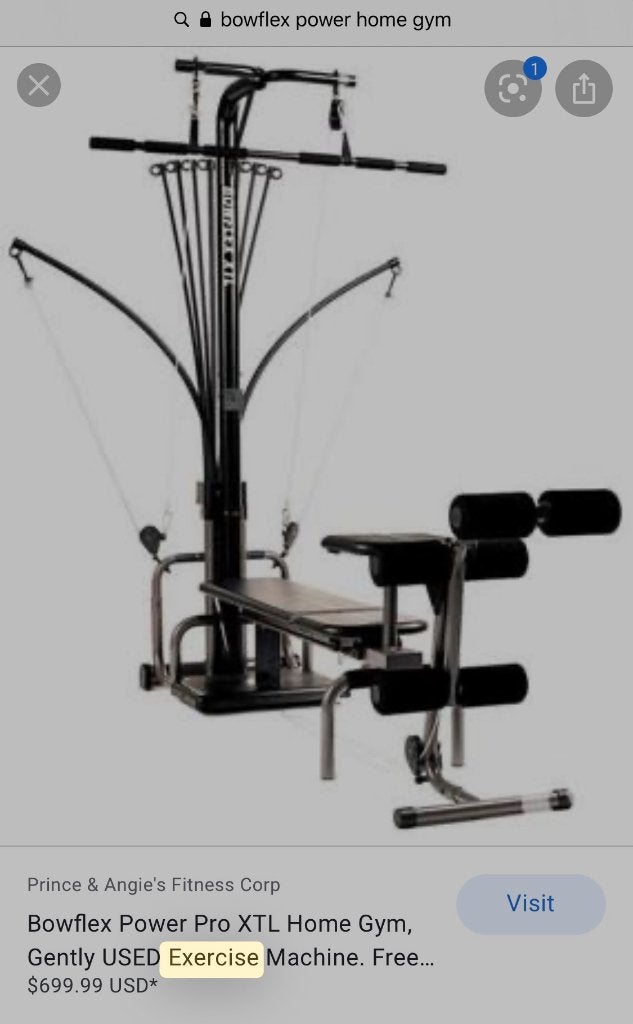 Bowflex fitness machine, Ophalen, Benen, Zo goed als nieuw, Metaal