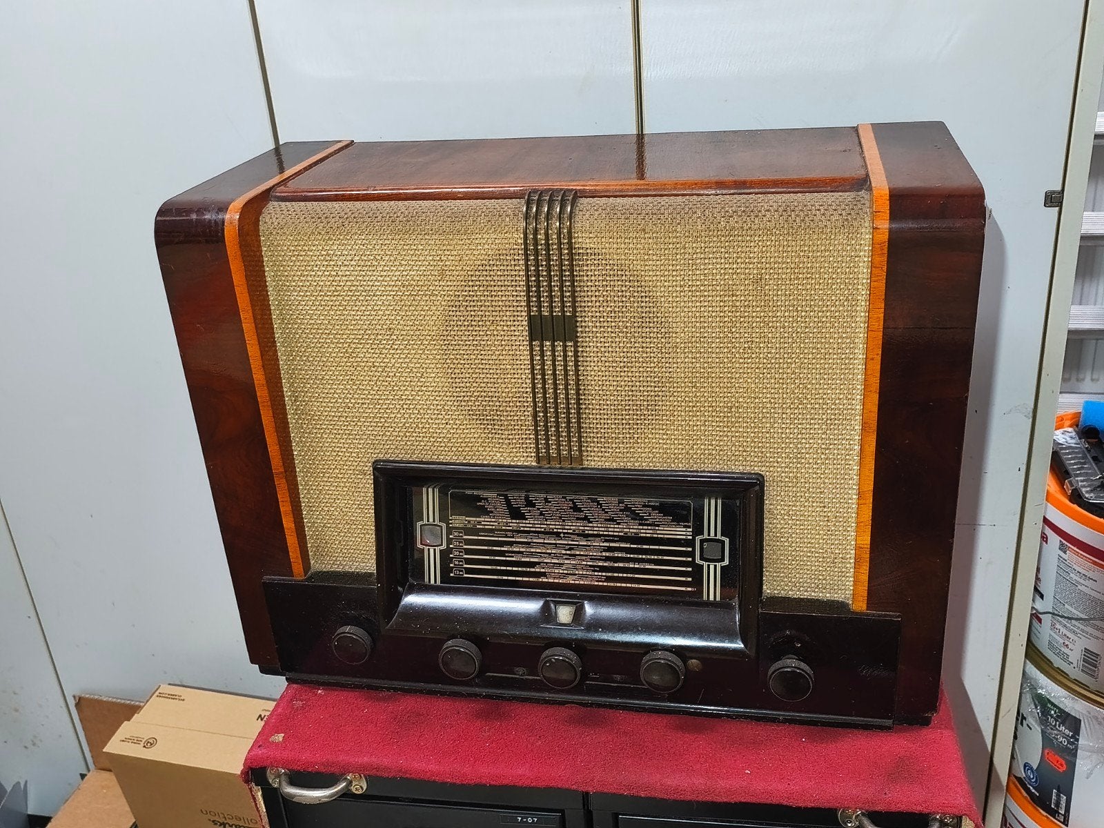 Philips tube Radio 497X from 1941, 8 tubes, buizen Radio, Antiek en Kunst, Ophalen of Verzenden