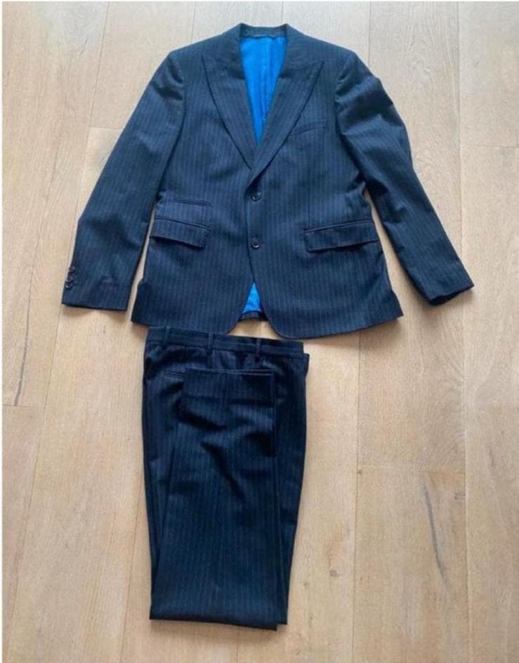 Cavallaro napoli pak 50 M wol nieuwstaat blauw, Ophalen of Verzenden, Zo goed als nieuw, Maat 48/50 (M), Blauw