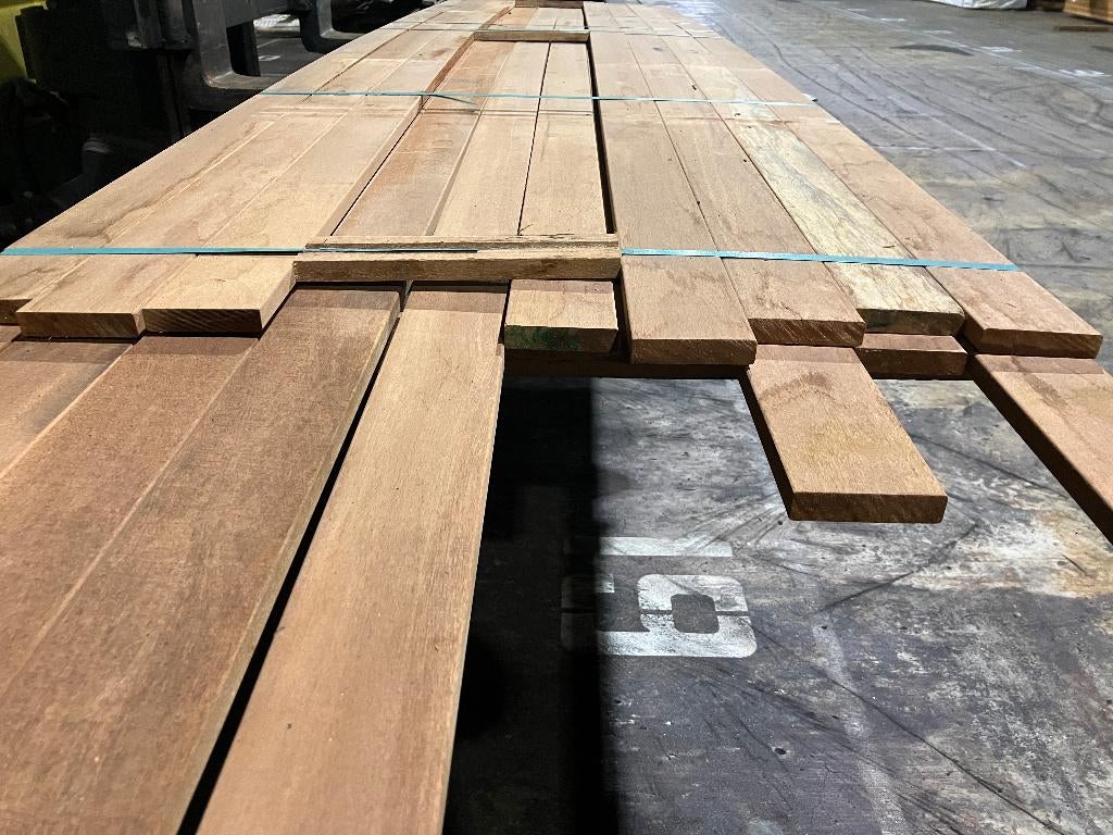 Hardhout-Louro Gamela–rhombus-planken-schutting-wandbekledin, Ophalen, Planken, Nieuw, Hardhout