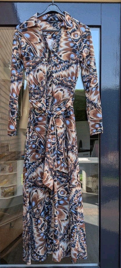 Lady Day strijkvrij Jurk met Vlinderprint - Maat XS zgan, Kleding | Dames, Lady Day, Meerkleurig, Ophalen of Verzenden, Zo goed als nieuw