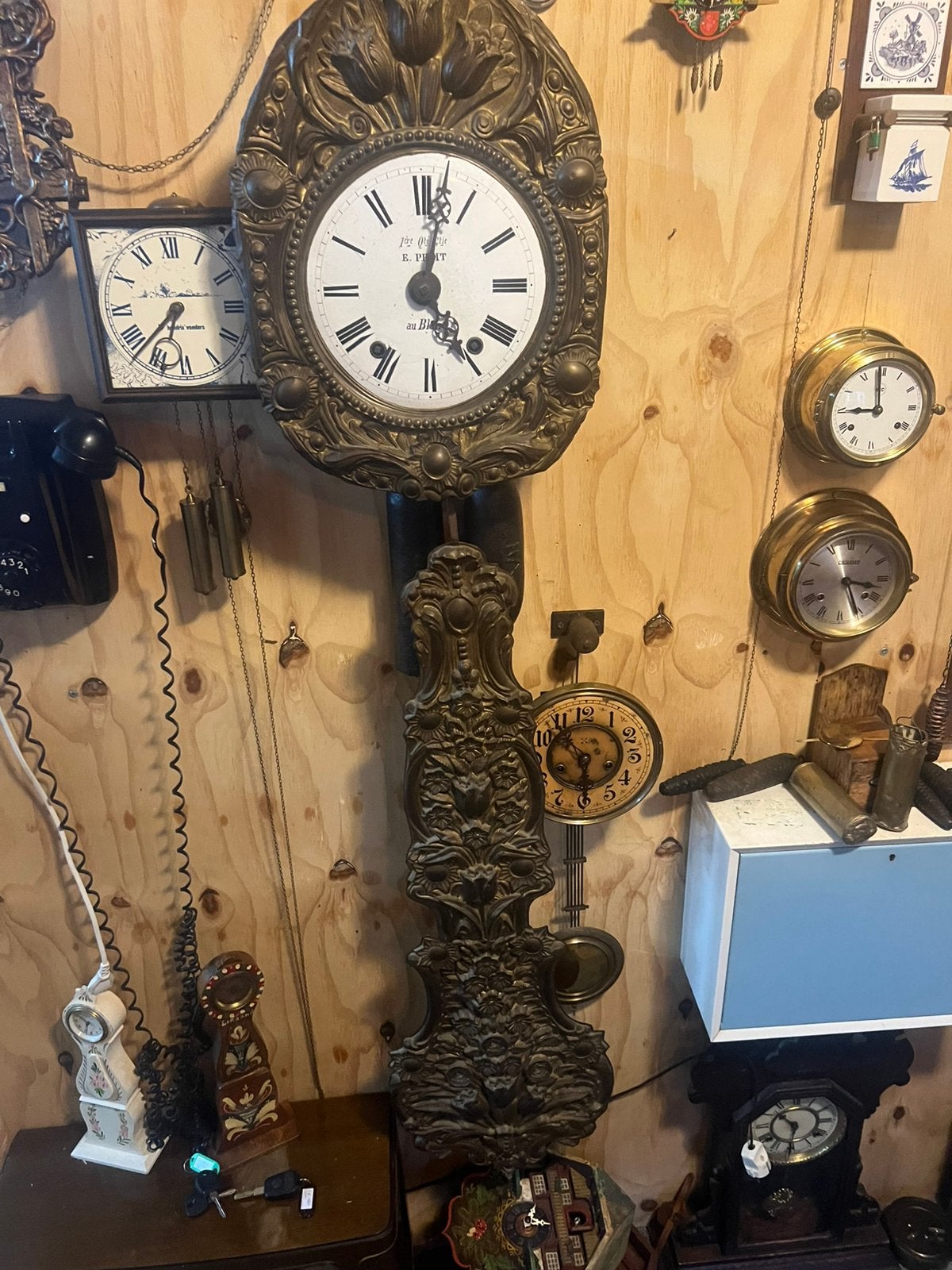 Gereserveerd Antieke comtoise klok werkt perfect, Antiek en Kunst, Antiek | Klokken, Ophalen