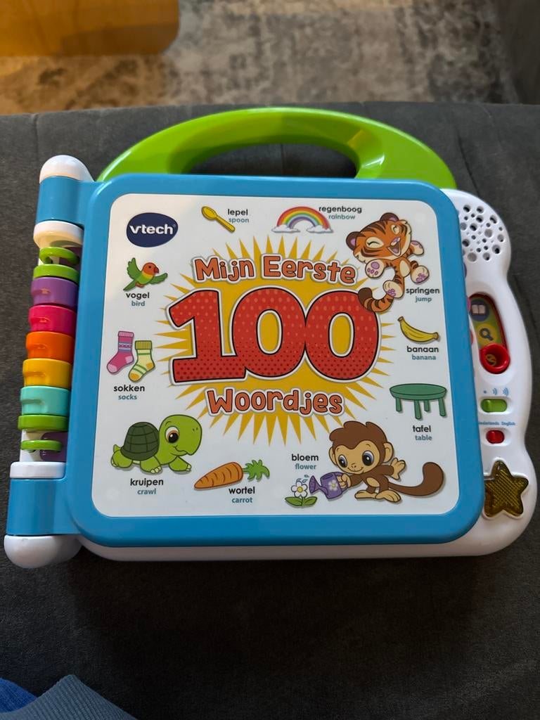VTech Mijn Eerste 100 Woordjes - Nederlands/Engels, Kinderen en Baby's, Speelgoed | Vtech, Ophalen of Verzenden, Zo goed als nieuw
