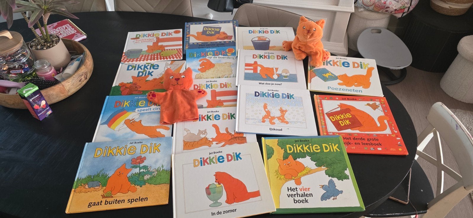 Grote collectie Dikkie Dik boeken en knuffels, Ophalen, Gelezen, Fictie algemeen, Voorleesboek