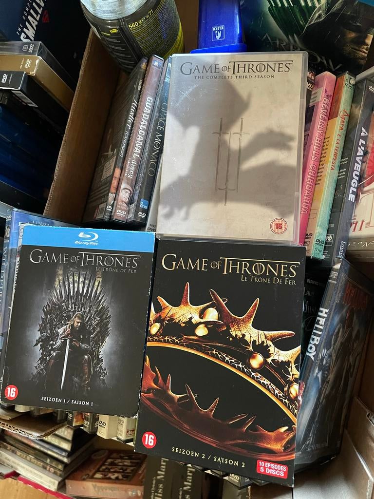 Game of Thrones Seizoen 1, 2 en 3 DVD/Blu-ray Boxsets, Ophalen of Verzenden, Zo goed als nieuw