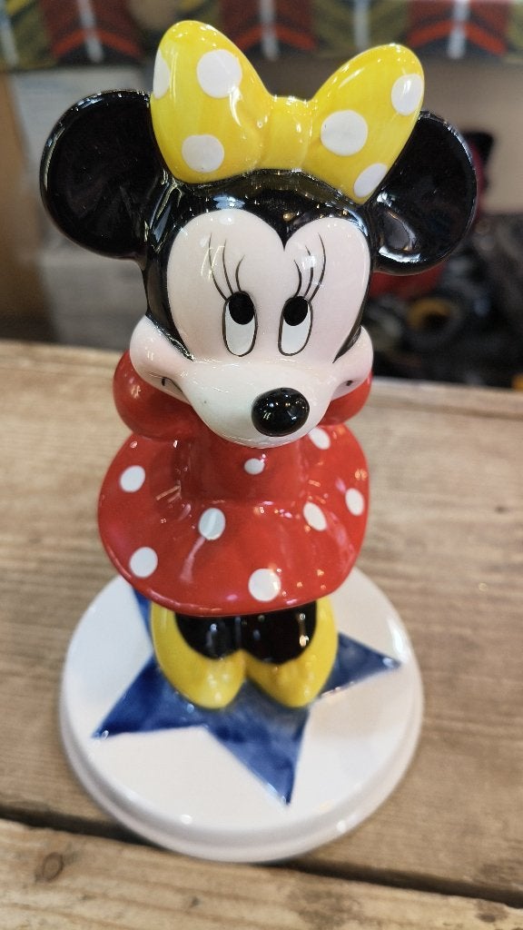Vintage Schmid Disney Minnie Mouse beeldje, Verzamelen, Disney, Ophalen of Verzenden, Mickey Mouse, Zo goed als nieuw, Beeldje of Figuurtje