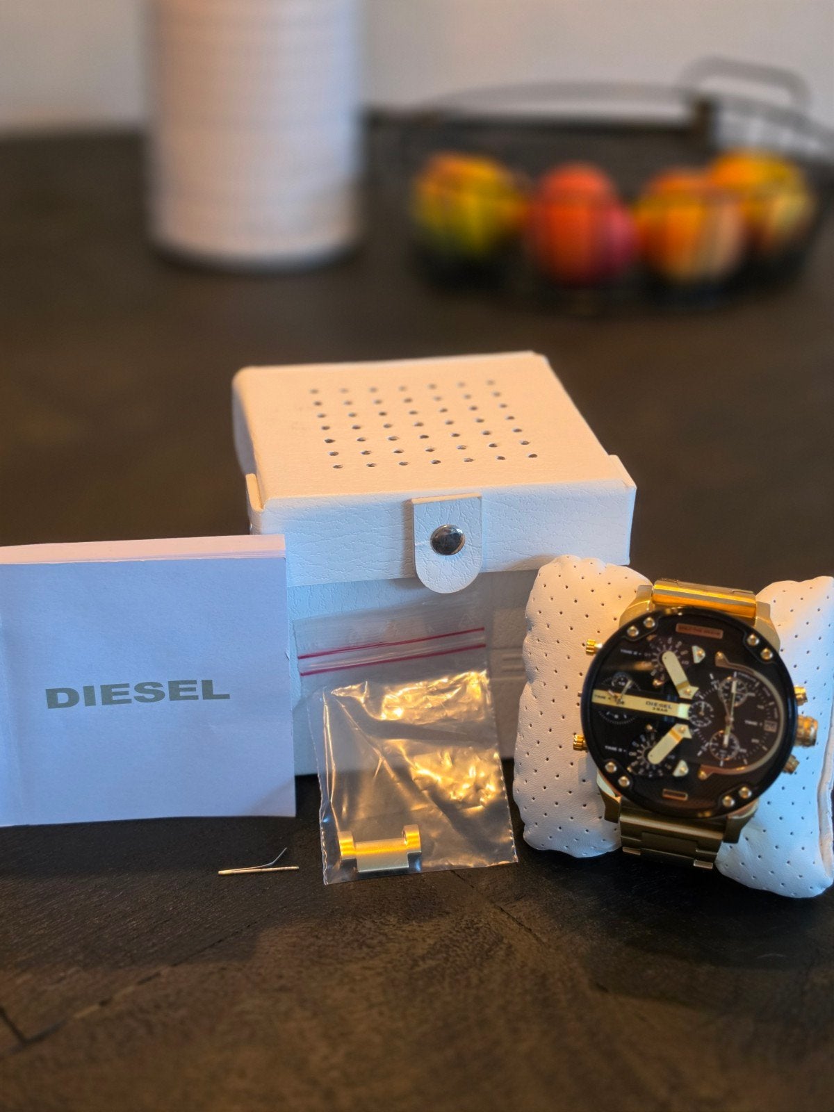 Diesel Mr. Daddy 2.0 DZ733, Overige merken, Staal, Gebruikt, Polshorloge