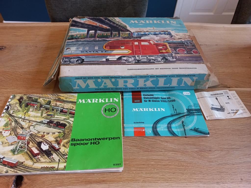 Marklin doos 3134 santé fe en folders, Hobby en Vrije tijd, Modeltreinen | H0, Ophalen of Verzenden, Gelijkstroom of Wisselstroom