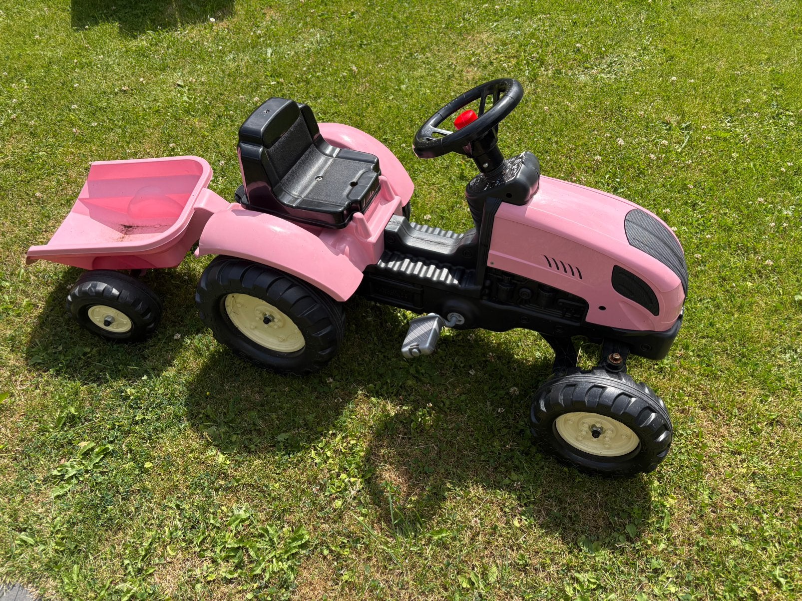 Leuke roze tractor., Kinderen en Baby's, Speelgoed | Buiten | Skelters, Ophalen, Zo goed als nieuw, Overige merken
