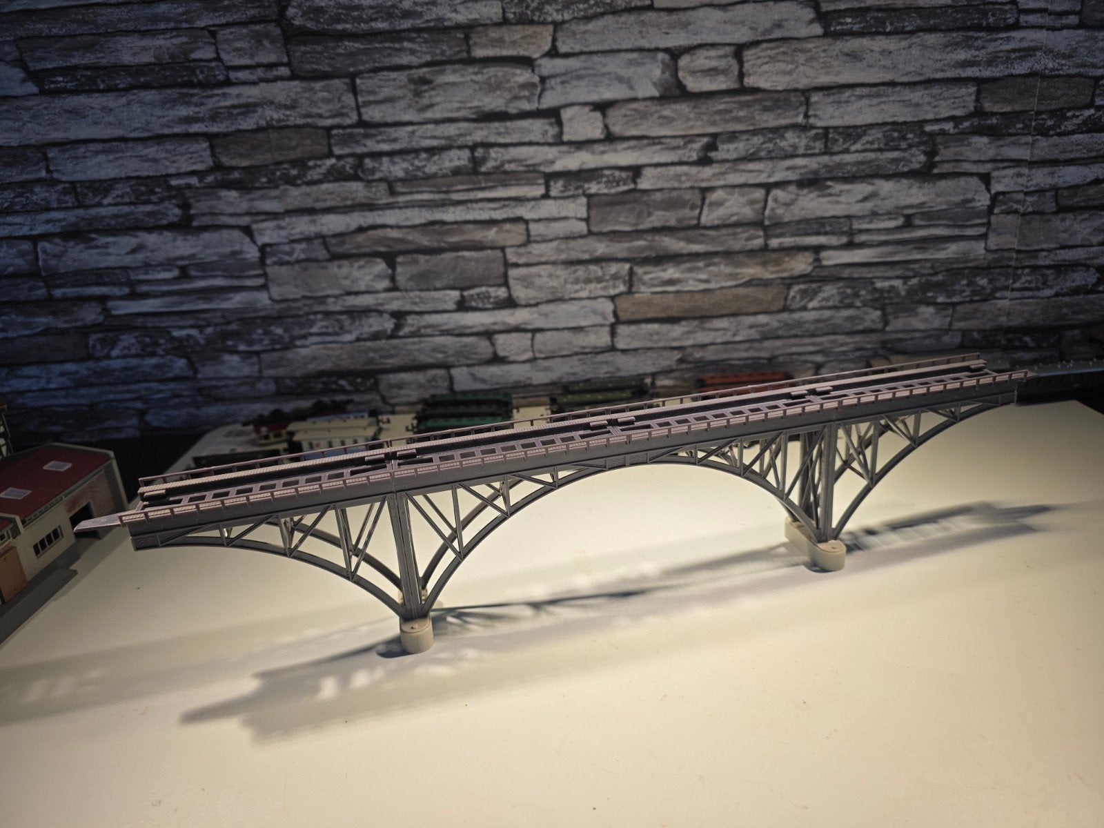 boogbrug brug N spoor modeltrein 1:160, Overige merken, Gebruikt, Gelijkstroom of Wisselstroom, Brug, Tunnel of Gebouw