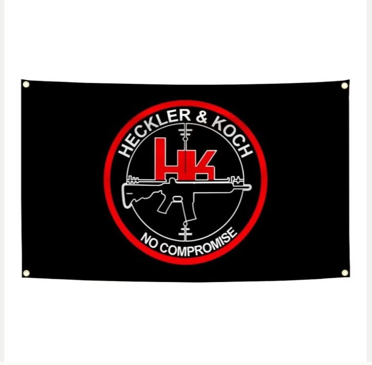 Grote vlaggen Heckler & Koch (150x90cm), Ophalen of Verzenden, Nieuw
